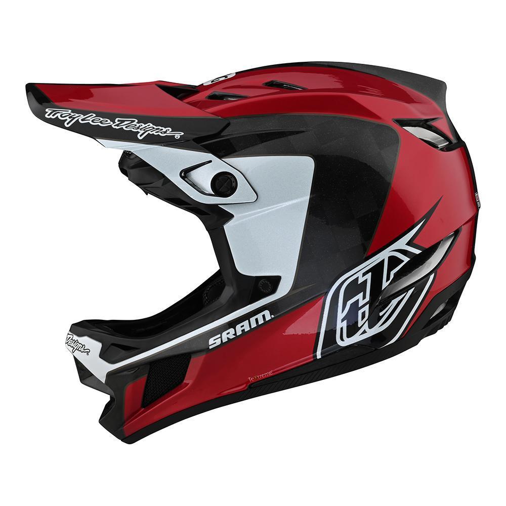 Troy Lee D4 Carbon Rennhelm - Corsa Sram Red