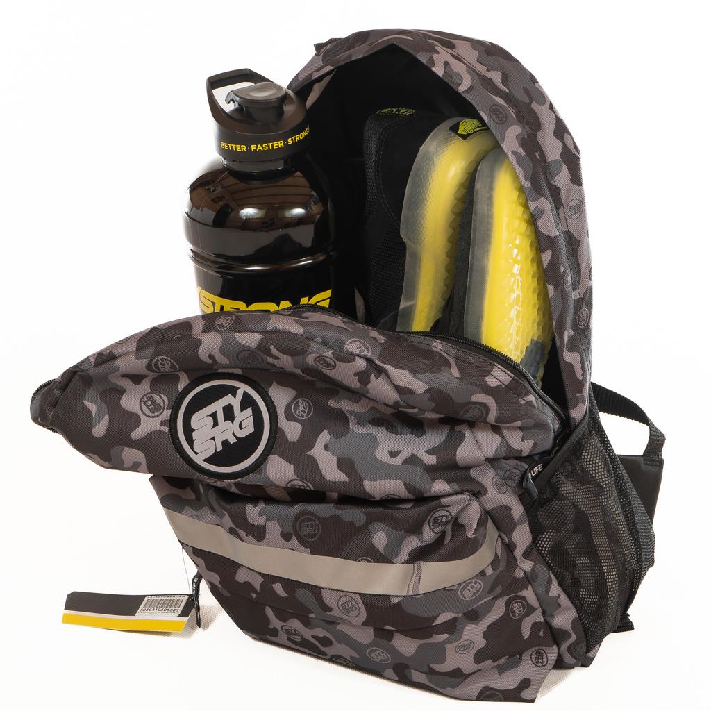 Stay Strong V3 Icon Backpack - Black/Grey Camo