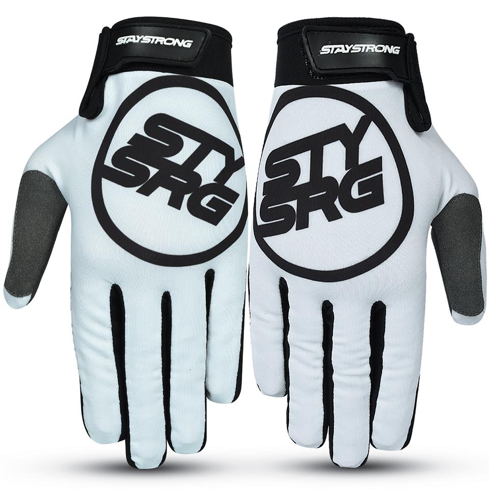 Stay Strong Staple 3 Youth Gloves - White