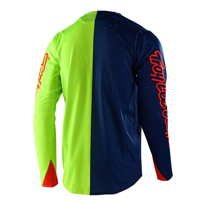 Troy Lee Sprint Ultra Tilt Race Jersey - Marine/Flo Yellow