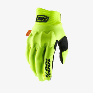 100% Cognito D30 Race Gloves - Fluo Yellow/Black