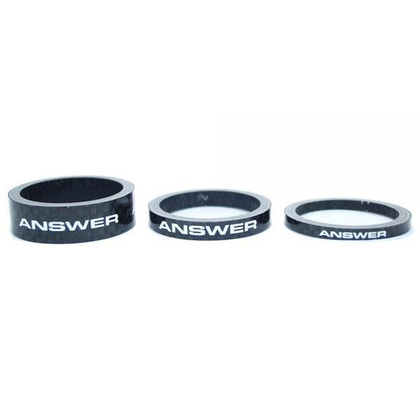 Answer 1'' Carbono Spacer 3 Pack