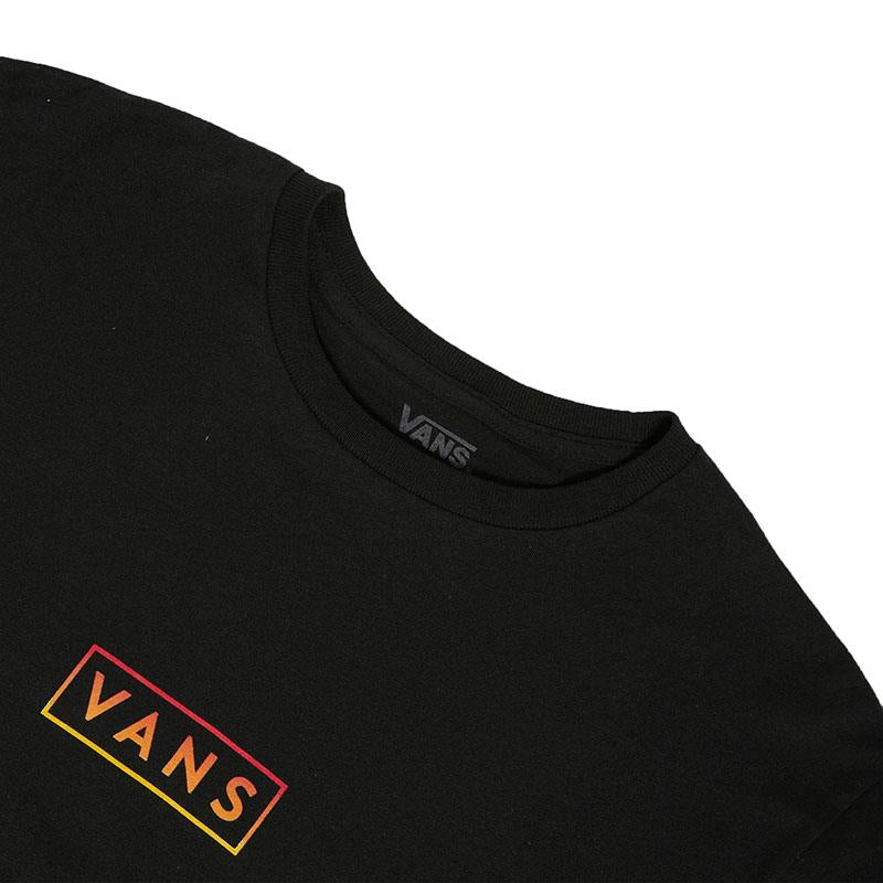 Vans Classique facile Box T-shirt - Noir/ Vrai rouge / jaune doré
