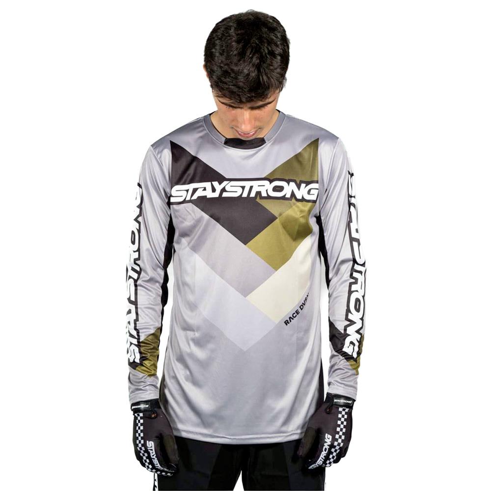 Stay Strong Chevron Race Jersey - Grey