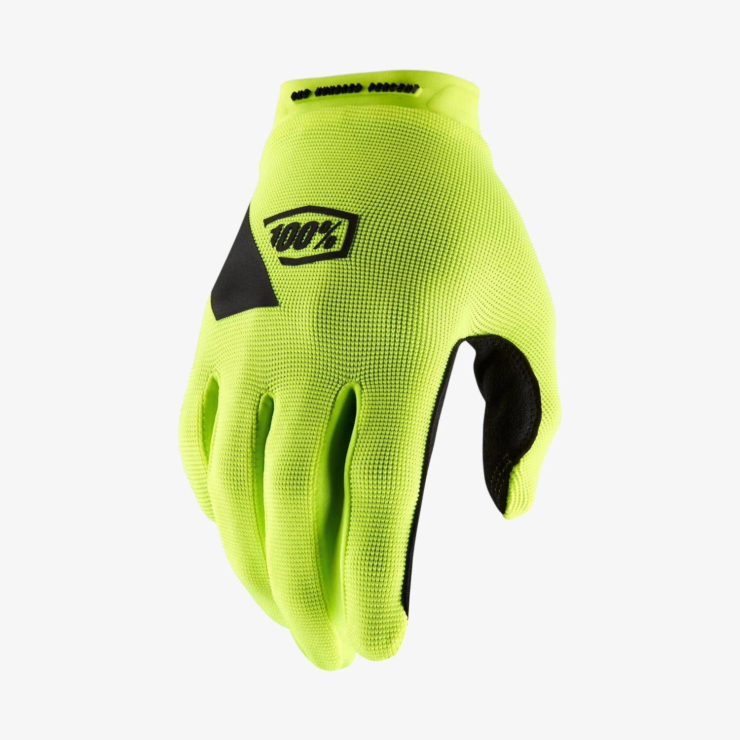 100% Ridecamp Race Gloves - Fluo Yellow